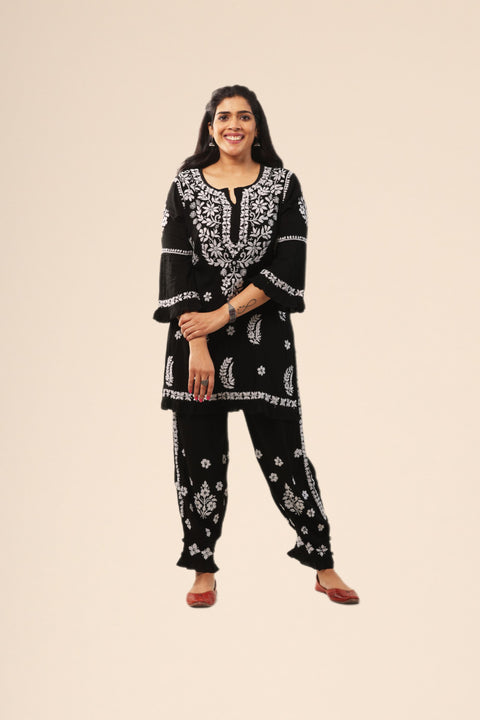 Firdaus Black Modal Coord Set