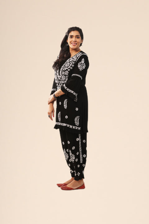 Firdaus Black Modal Coord Set