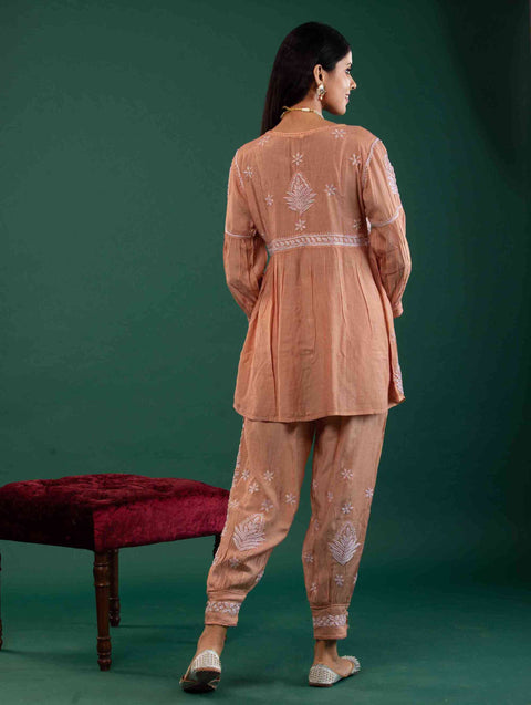 Leela Brown Muslin Co-ord Set