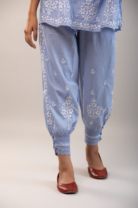 Heer Blue Cotton Co-ord Set