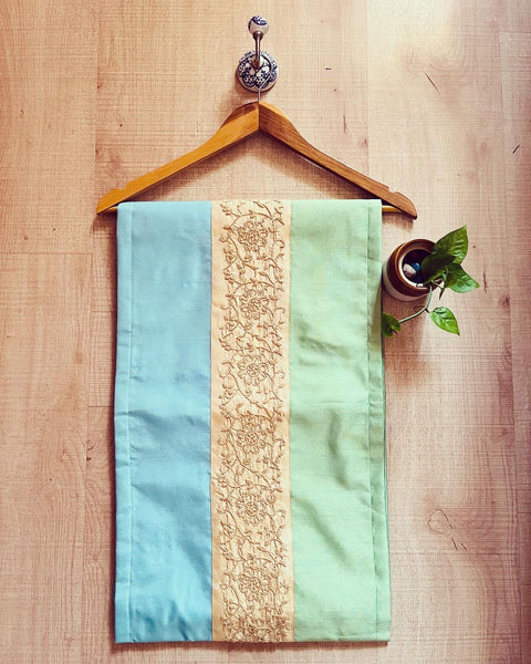 Tia Table Runner with Chikankari