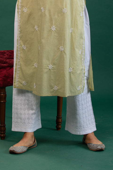 Bushra Cotton Straight Palazzo