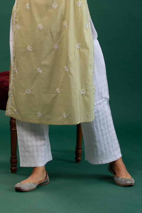 Bushra Cotton Straight Palazzo