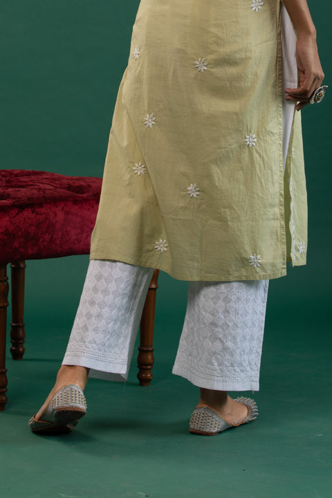 Bushra Cotton Straight Palazzo